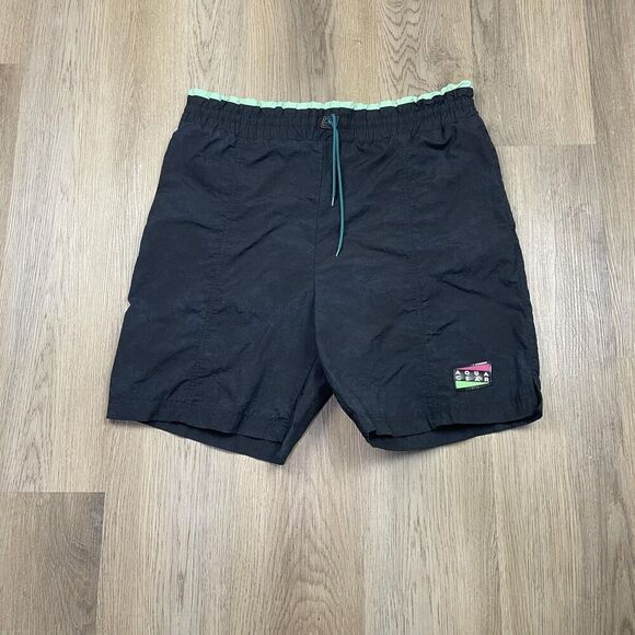 Vintage Nike Aqua Gear Shorts Mens Large Swim Trunks 90s Swimwear Patch - Picture 1 of 11